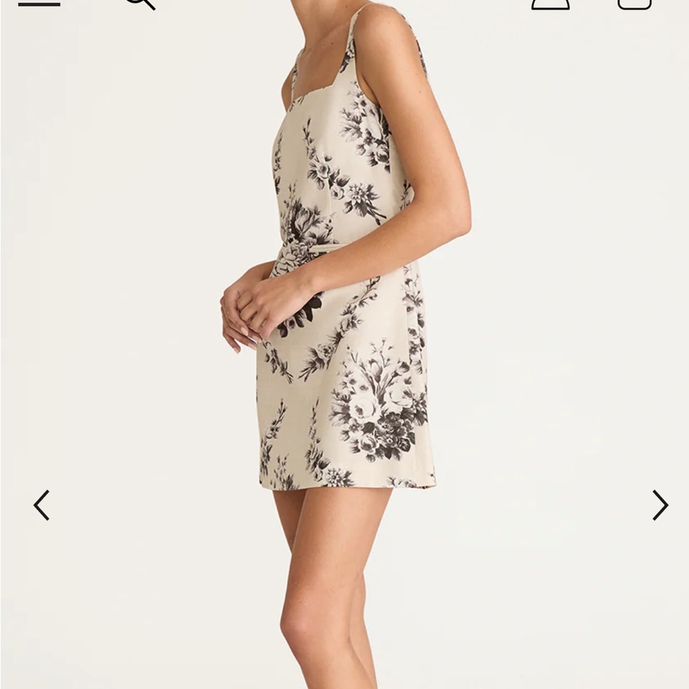 NWT Rebecca Taylor Floral Emblem Fleur Scoop Pocket Mini Dress - Picture 3 of 6